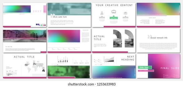Template presentation.  Multicolored white background. Multipurpose template for slides, business infographics. Brochure Postcard, Brochure Cover, Marketing, Advertising, Annual Report, photo, Digital