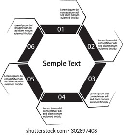 Template for presentation, options element, vector