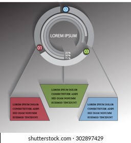 Template for presentation, options element, vector