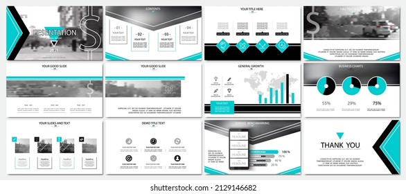 Template presentation powerpoint. Elements of a business slide on a white background. Vector of infographic. Design services, triangles. Use as a postcard, annual report, marketing, banner advertising