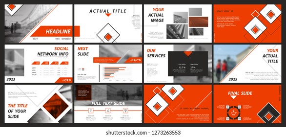 Template presentation. Red, black, white background. Multipurpose template for slides, business infographics. Postcard, brochure, corporate report, marketing, advertising, circle, text, photo,digital