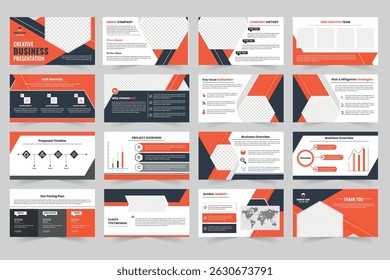 Template presentation slides background design, Creative project strategy layout showcases design and service  presentation template
