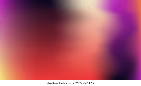 Template for presentation wallpaper. Violet lilac blurred coral blur orange gradient background. Vector black purple carmine apricot cards flyer. Mockup social media advertisement festival banners. 