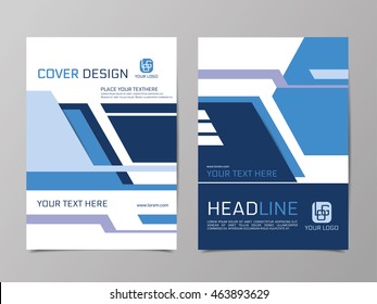 Template for presentations, cover, annual report, brochures, flyer. Vector layout in A4 format. Abstract background