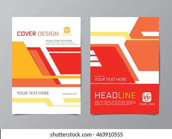 Template for presentations, cover, annual report, brochures, flyer. Vector layout in A4 format. Abstract background