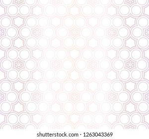 Template Print For Fabric. Pattern Of Floral Geometric Ornament With Border. Vector Illustration. Seamless