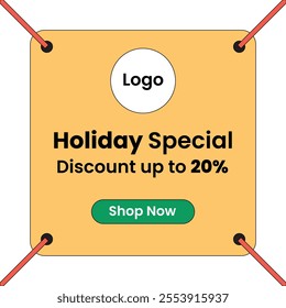 Template promotion special holiday unique design