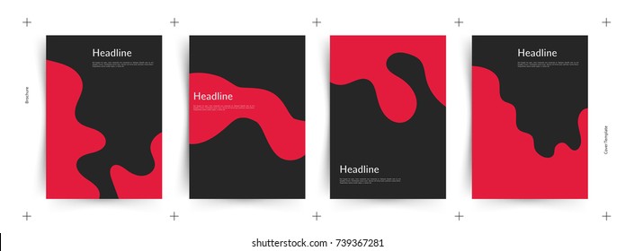 Template for promotions or presentations of wine events. Illustration with liquid effect. Red wine. Vector design