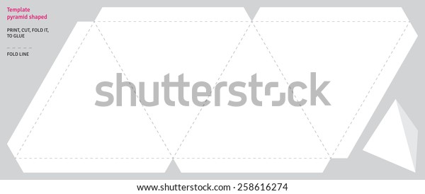 Template Pyramid Shaped Vector Stock Vector (Royalty Free) 258616274 ...