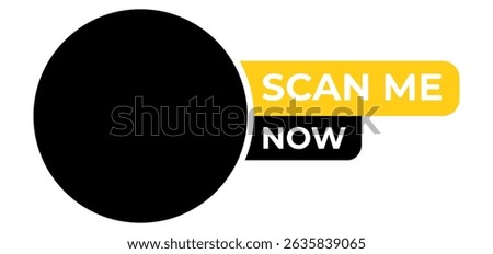 template qr code Black Circle QR Code Placeholder: Scan Me Now Button