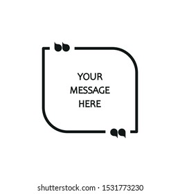 Template for quotes. Simple vector illustration.