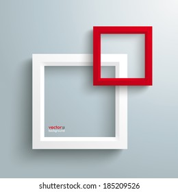 Template rectangle design on the grey background. Eps 10 vector file.