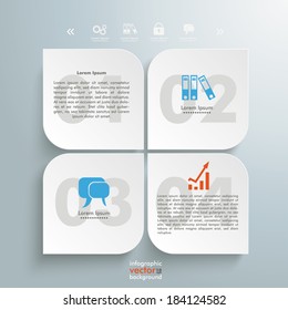 Template rectangles design on the grey background. Eps 10 vector file.