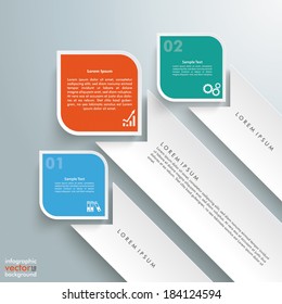 Template rectangles design on the grey background. Eps 10 vector file.