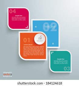Template rectangles design on the grey background. Eps 10 vector file.