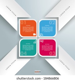 Template rectangles design on the grey background. Eps 10 vector file.