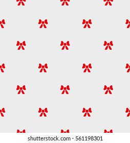 Template red bow. Seamless pattern.