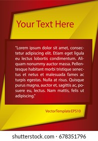 Template Red, Yellow and White Pattern