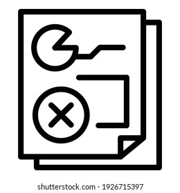 Template redesign icon. Outline template redesign vector icon for web design isolated on white background