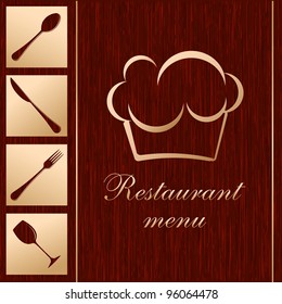 Template of a restaurant menu