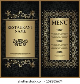 Template of restaurant menu. Stylish design  