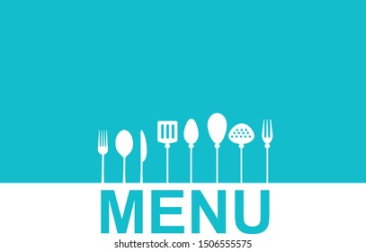 Template for restaurant menu. Two color