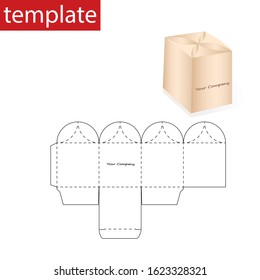 Retail Box Blueprint Template Stock Vector (Royalty Free) 504225844