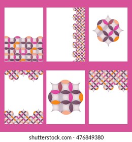 Template with retro abstract background. Banner or presentations.