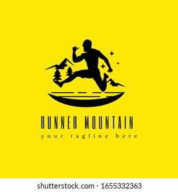 Template Runner Mountain Logo nature for your company
