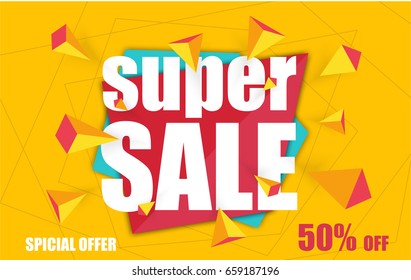 Template for sales banner.