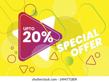 Template for sales promotional banner flyer and brochures 