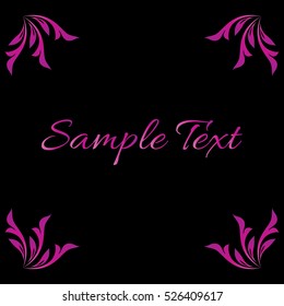 Template for sample text