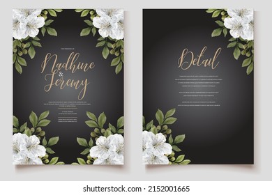 TEMPLATE SAVE THE DATE WEDDING INVITATION
