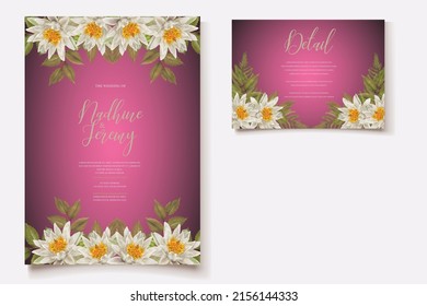 TEMPLATE SAVE THE DATE WEDDING INVITATION