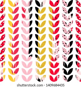 Template seamless abstract pattern. Freehand drawing