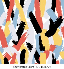 Template seamless abstract pattern. Freehand drawing