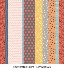 Template seamless abstract pattern. Patchwork. Freehand drawing