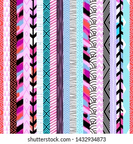 Template seamless abstract pattern. Patchwork. Freehand drawing
