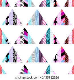 Template seamless abstract pattern. Patchwork. Freehand drawing