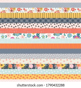 Template seamless abstract pattern. Patchwork. Freehand drawing