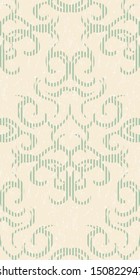 Template of Seamless damask wallpaper. Pastel colors. Vintage background. Grunge style   