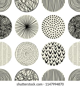 Template seamless geometric abstract pattern. 
 Can be used on packaging paper, fabric, background for different images, etc.