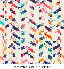 Template seamless geometric abstract pattern. Can be used on packaging paper, fabric, background for different images, etc.