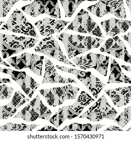 Template seamless vintage pattern.  Can be used on packaging paper, fabric, background for different images, etc.