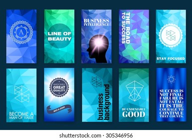 Template. Set of poster, flyer, brochure design templates. Elements for Summer Holidays with colorful background. Vector brochure design templates collection. Applications and Infographic Concept. 