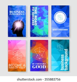 Template. Set of poster, flyer, brochure design templates. Elements for Summer Holidays with colorful background. Vector brochure design templates collection. Applications and Infographic Concept. 