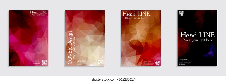 Template. Set of poster, flyer, brochure design templates. Vector brochure design templates collection. 