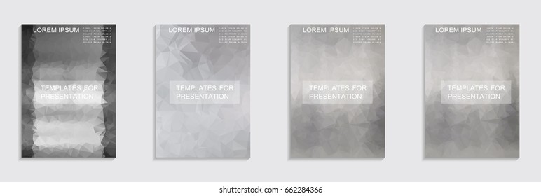 Template. Set of poster, flyer, brochure design templates. Vector brochure design templates collection. 