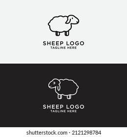 Template Set sheep logo icon design
