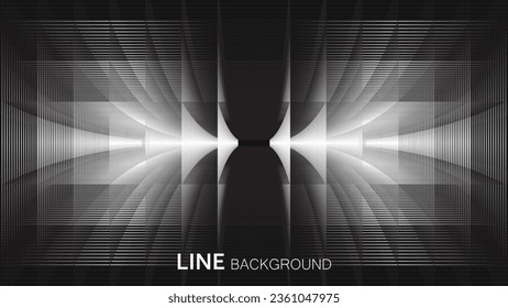 Diseño de colores monocromos en el fondo abstracto de la línea de la forma de la plantilla. ilustración vectorial. armonía y estilo futurista 